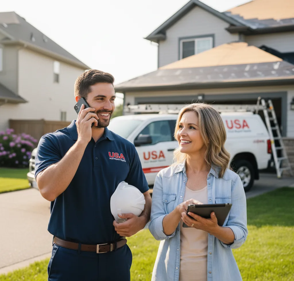 USA Roof Repair Experts customer support in Redkey